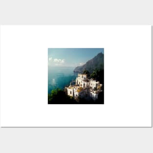 Golden sun on the Amalfi Coast II Posters and Art